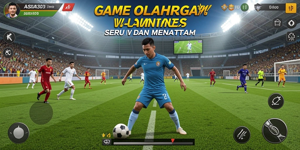 Tampilan gameplay seru di ASIA303 yang menampilkan pertandingan olahraga.
