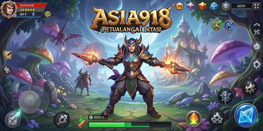Tampilan seru gameplay dalam <strong>ASIA918</strong> saat menjelajahi dunia fantasi.