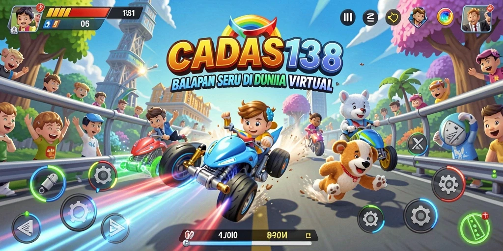 Gameplay seru dalam balapan mobil di CADAS138.