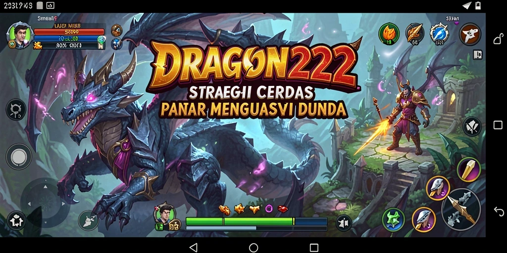 Screenshot gameplay menyajikan pertempuran strategi yang intens.