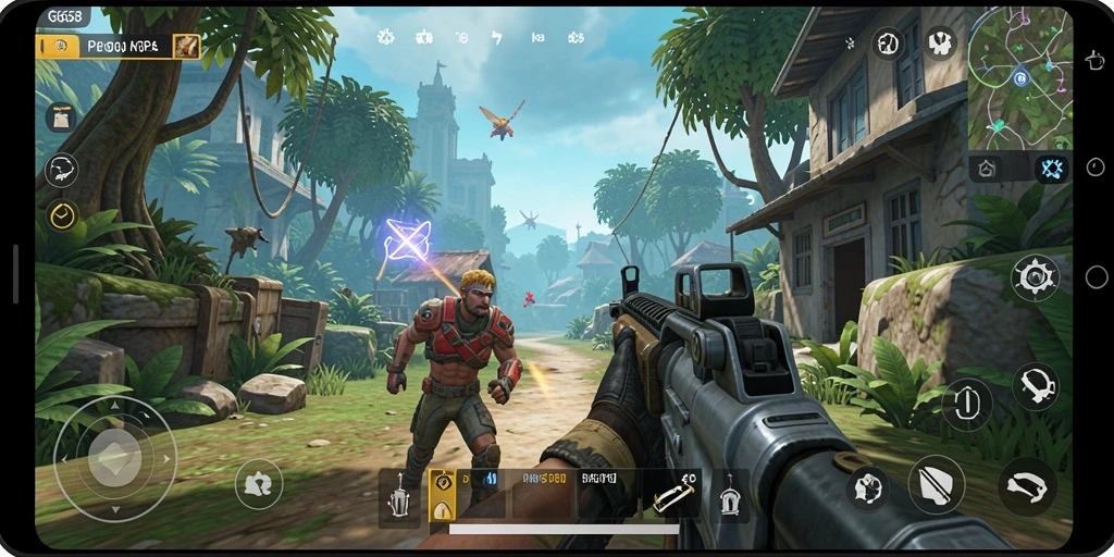 Screenshot G668 menampilkan aksi seru dalam gameplay TPS.
