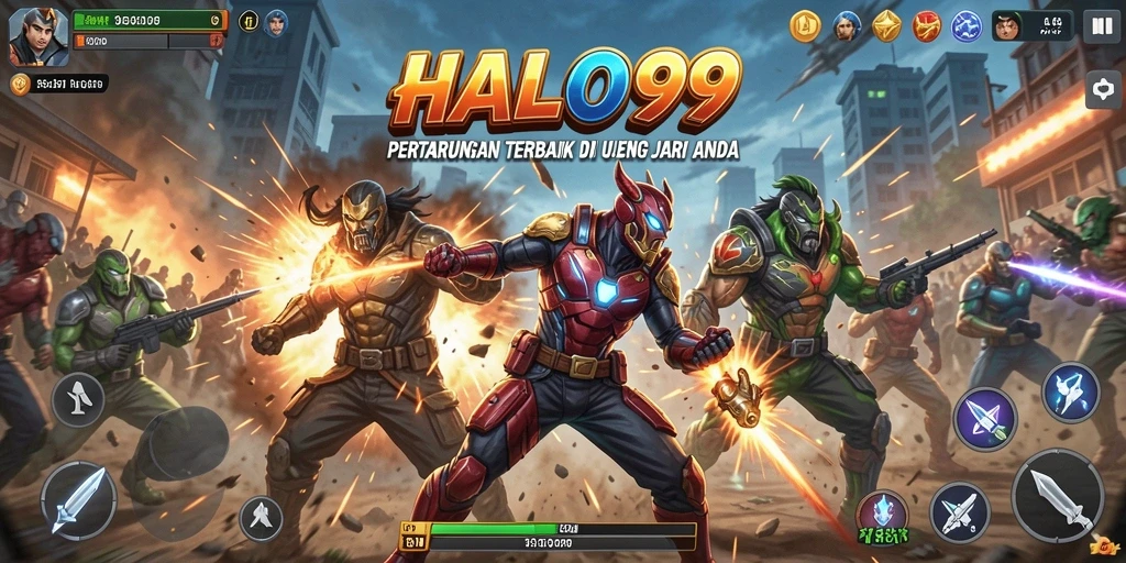 Screenshot gameplay HALO99 yang penuh aksi dan seru.
