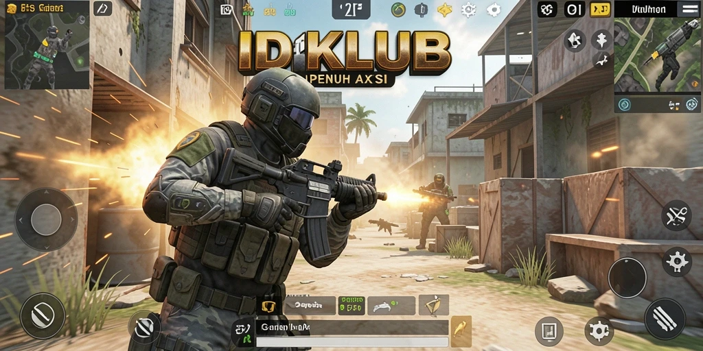 Tangkapan layar gameplay IDKLUB yang menunjukkan aksi pertempuran intens.