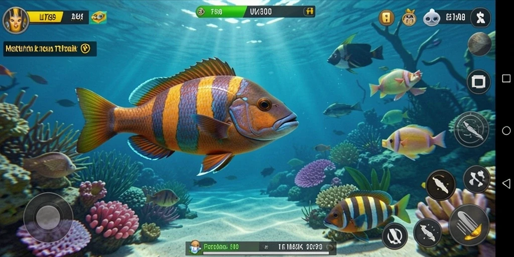 Screenshot LI789 menampilkan aksi menembak ikan yang seru dan penuh warna.