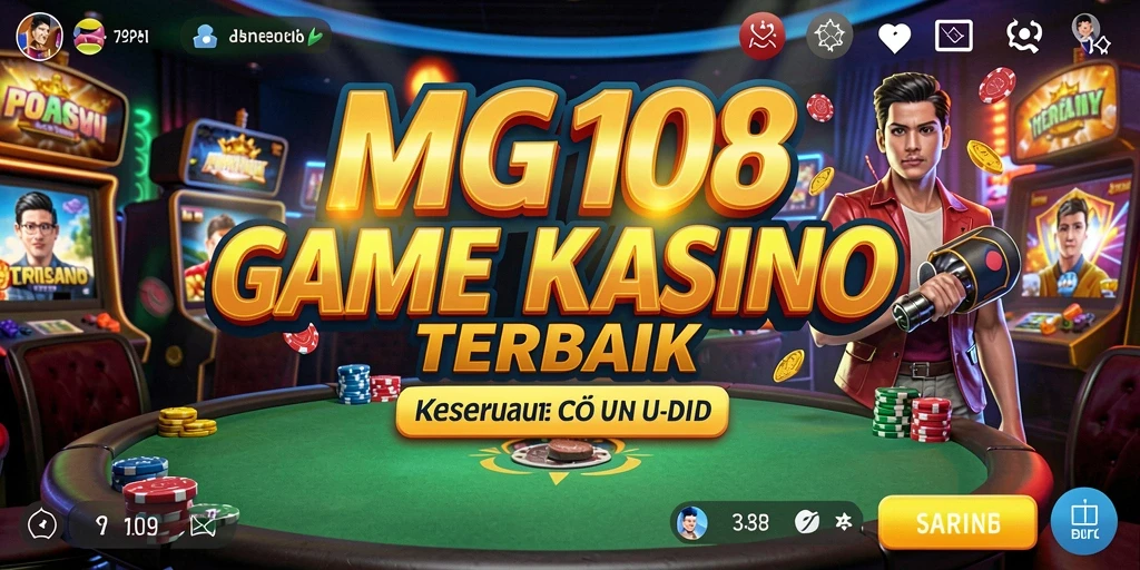 Tampilan menarik dari gameplay Kasino MG108 yang penuh warna.