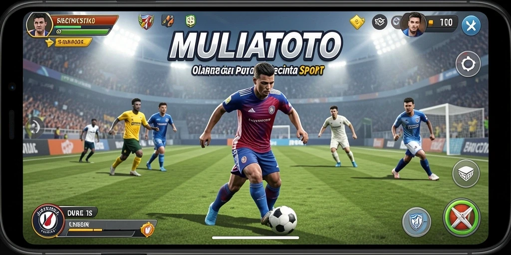 Tangkapan layar utama dari gameplay MULIATOTO menampilkan fitur taruhan olahraga yang menggembirakan.