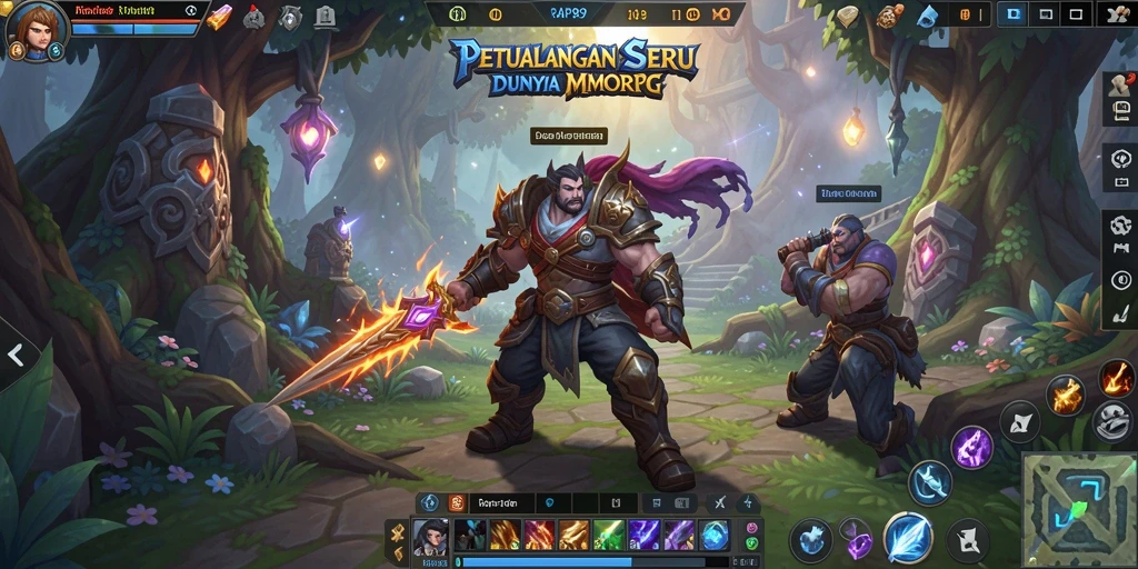 Tampilan menakjubkan dari gameplay MMORPG RAP89.