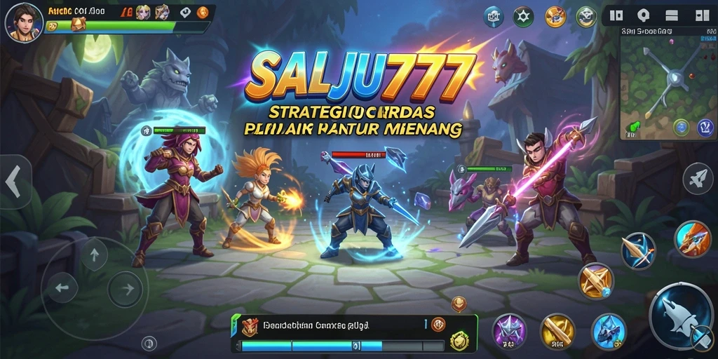 Tampilan gameplay mendebarkan dari SALJU777 dengan taktik strategi.