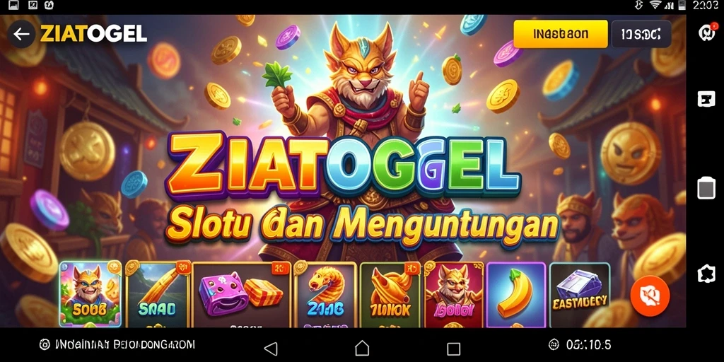 Tampilan menakjubkan gameplay ZIATOGEL yang penuh warna.